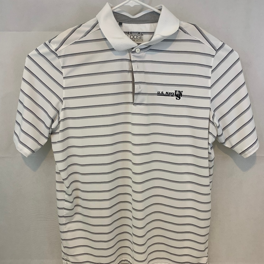 Men’s Under Armour Heat Gear US Navy White Striped